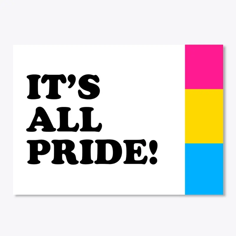 Pansexual sticker It's all Pride!