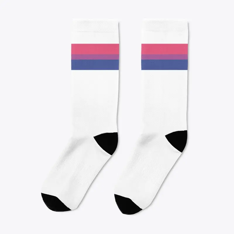 Bisexual flag socks