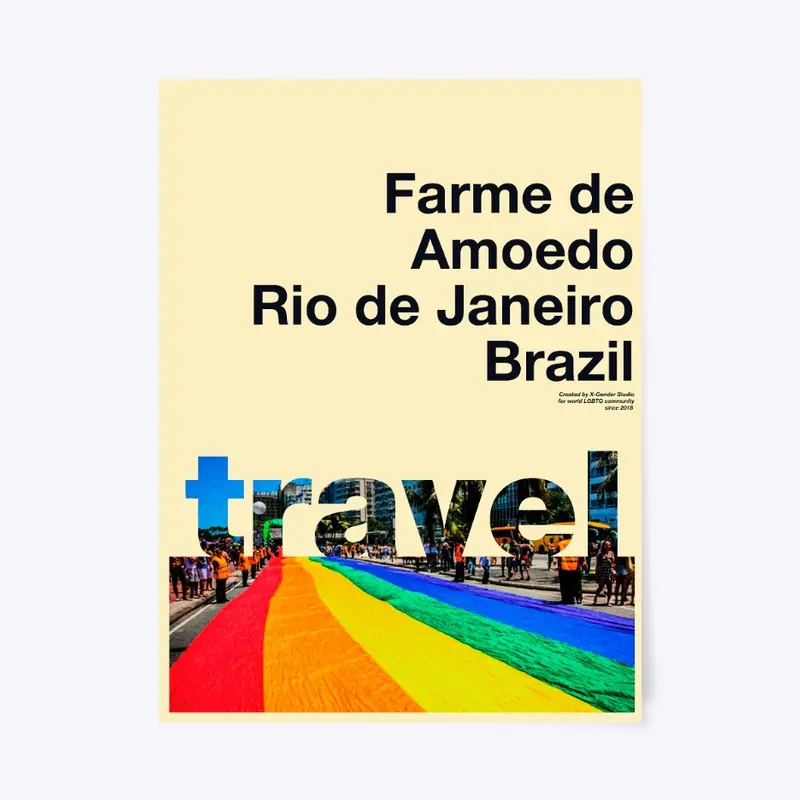 Gay travel poster Farme de Amoedo