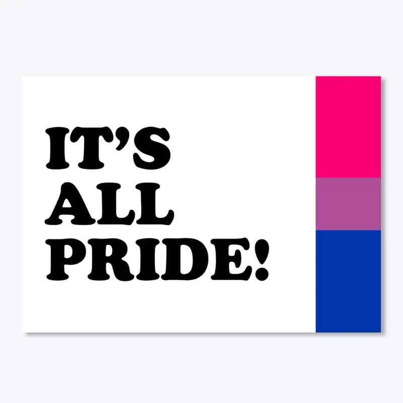 Bisexual sticker It's all Pride!
