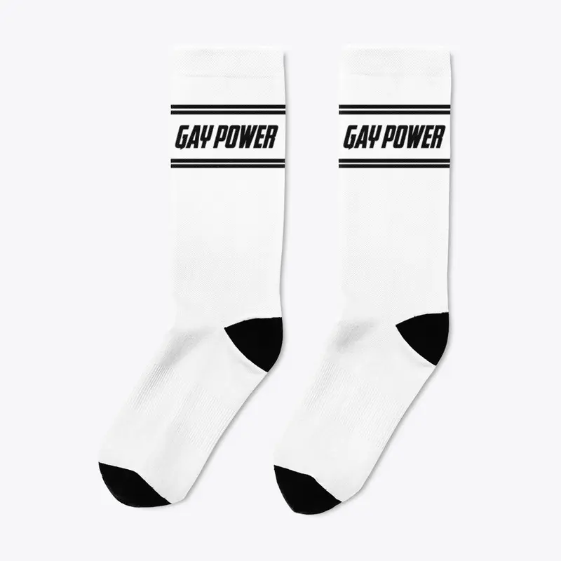 Monochrome gay socks Gay Power
