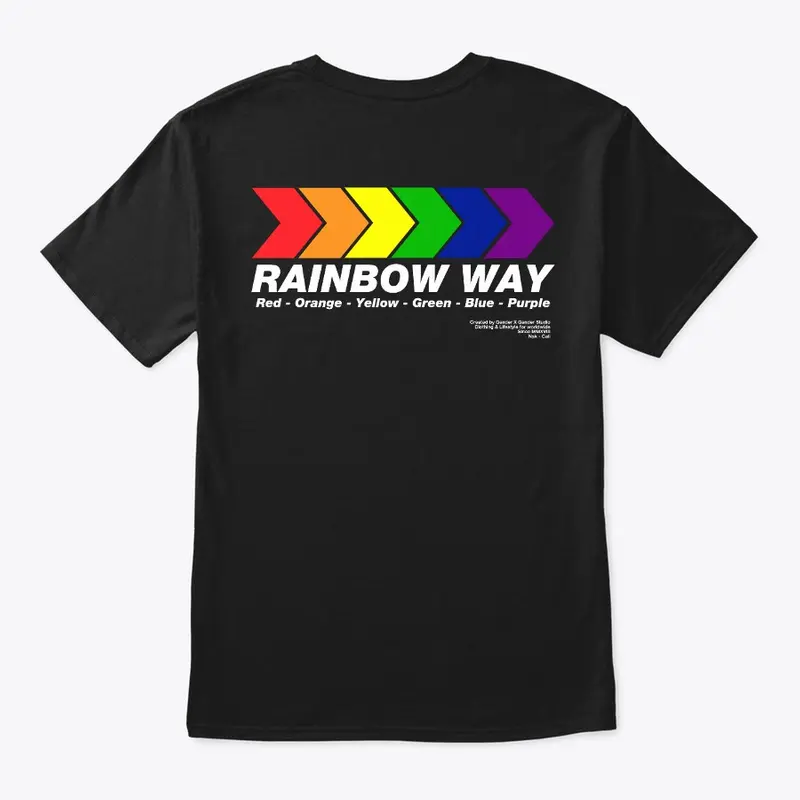 Rainbow Way, back print
