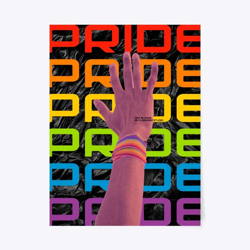 LGBTQ poster Pride Neon & Black