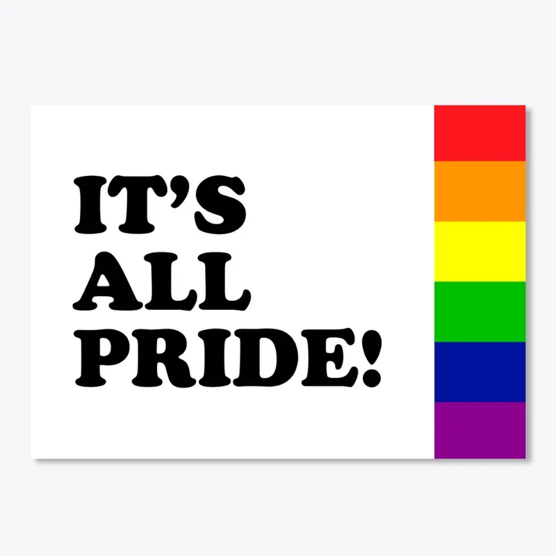 LGBTQ sticker It's all Pride!