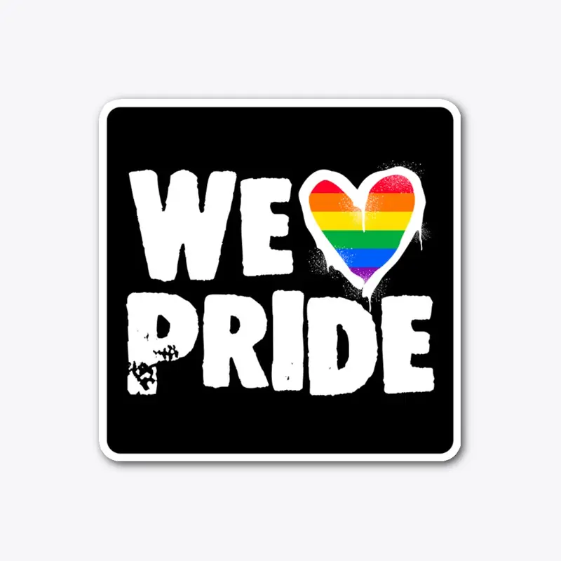LGBTQ sticker We love Pride