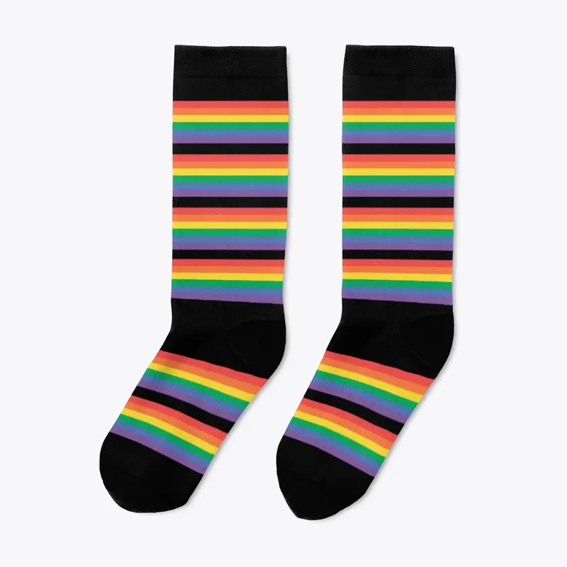Everyday LGBTQ rainbow socks