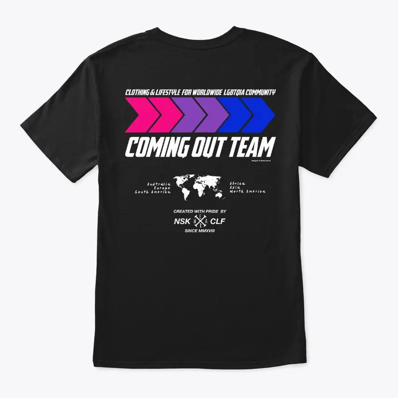 Coming out Team BD, back print