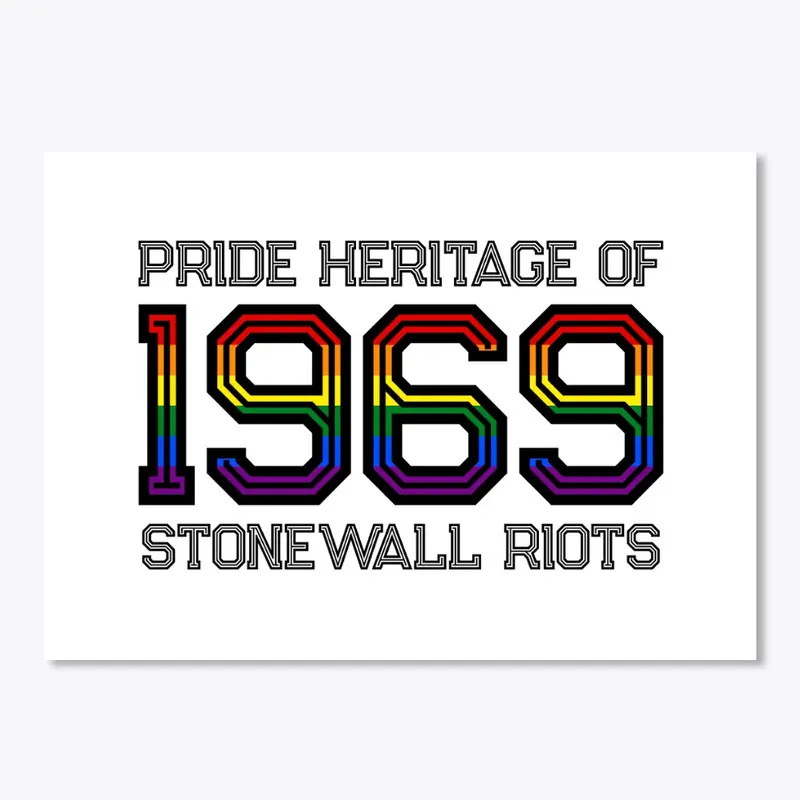 LGBTQ sticker Pride heritage 1969