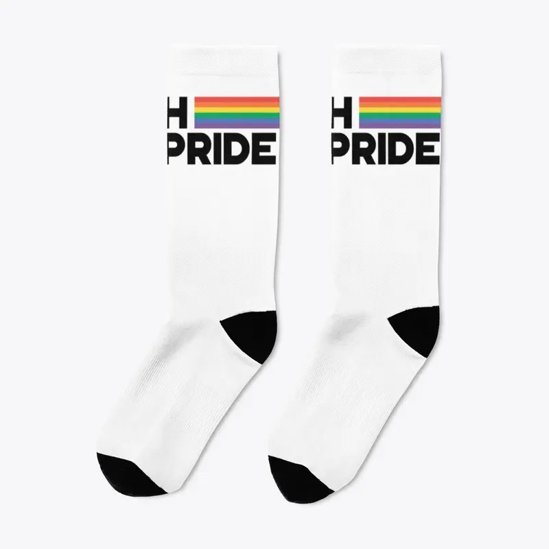   Rainbow LGBTQ socks Youth &amp; Pride