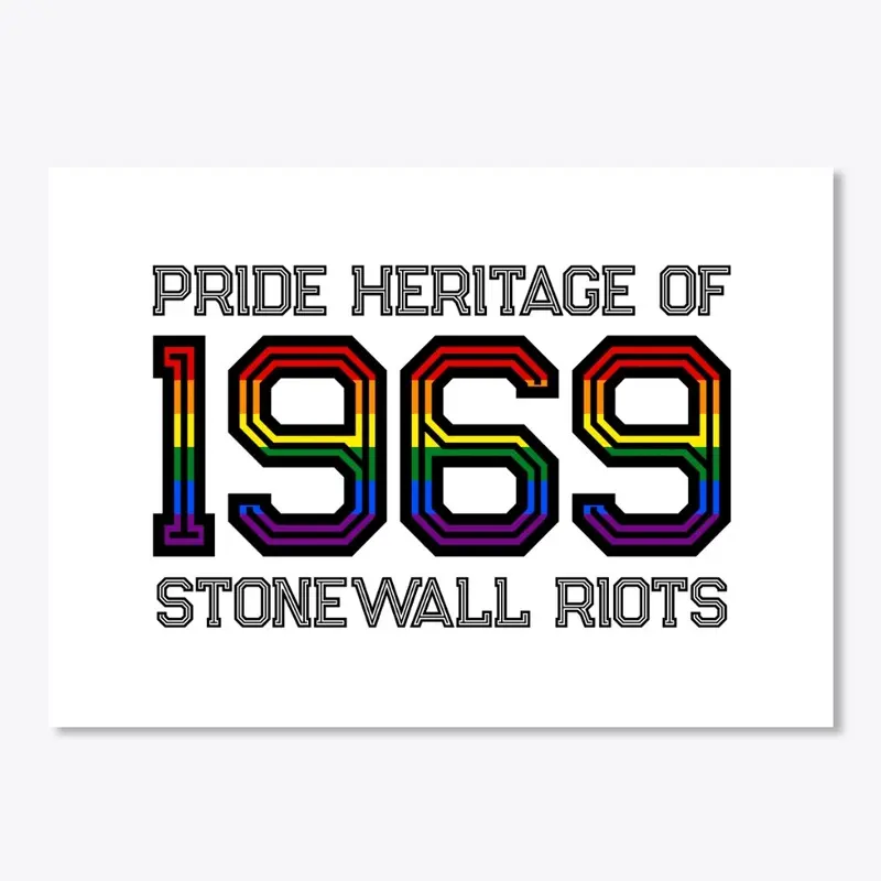 LGBTQ sticker Pride heritage 1969